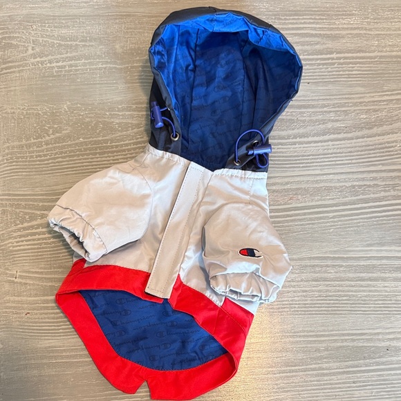 Champion Other - Champion Pet Jacket with Hood - Red, Blue, Gray